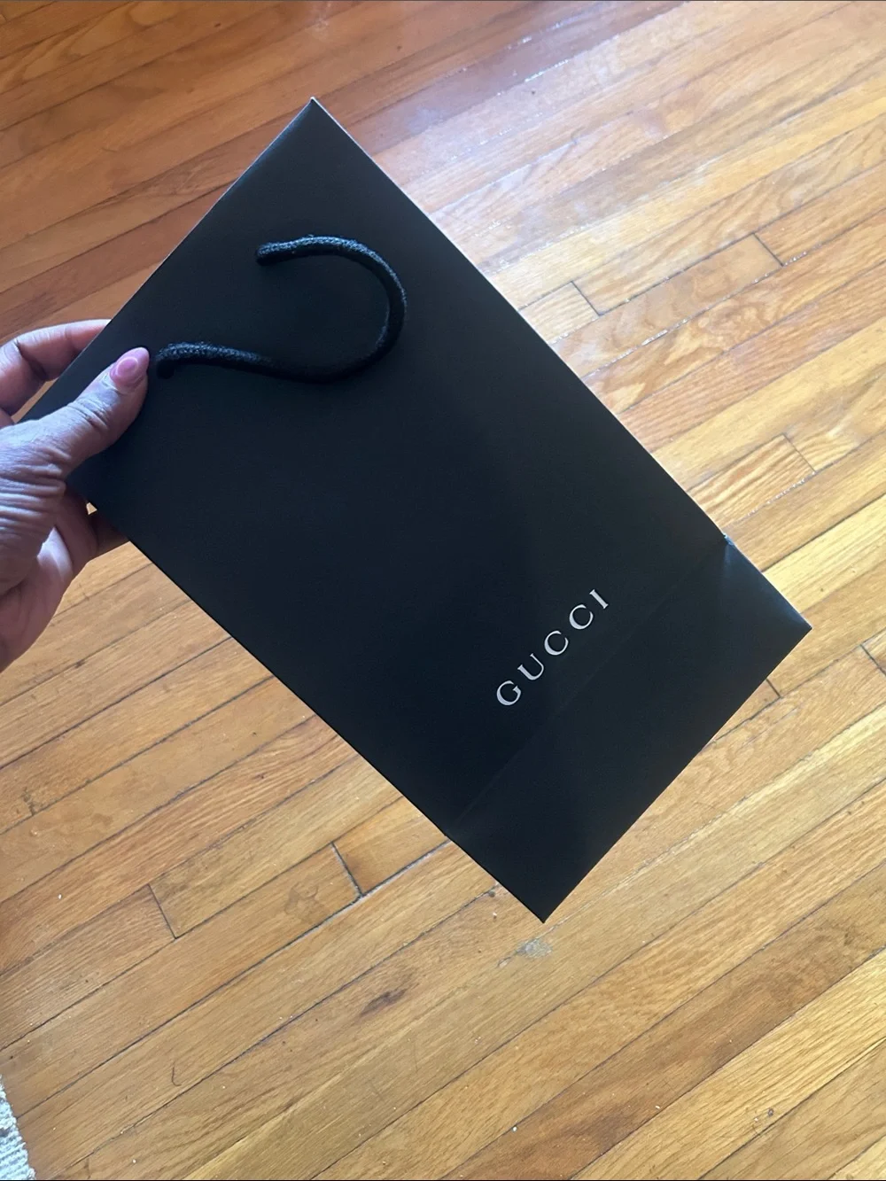 Gucci Black Leather Belt with Silver Double G Buckle and Red Lining